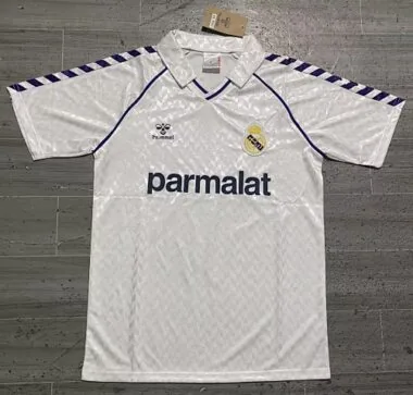 86/88 Real Madrid Home Retro Soccer Jerseys