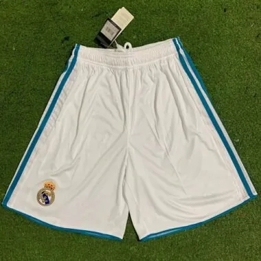2017-18 Real Madrid Home Retro Shorts