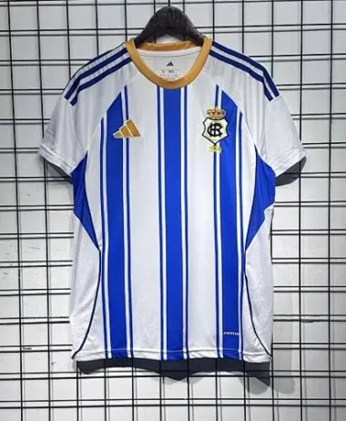 25-26 Recreativo de Huelva Home Soccer Jerseys
