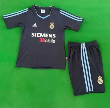 03-04 Real Madrid Away Kids Soccer Jerseys