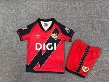 25-26 Rayo Vallecano Away Kids Soccer Jerseys