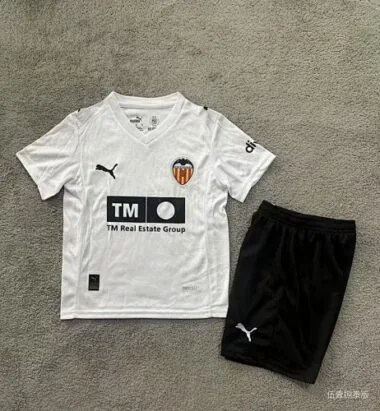 25-26 Valencia Home Kids Soccer Jerseys