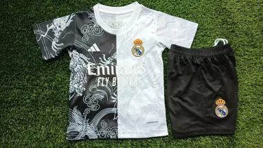 Camisetas de fútbol del Real Madrid para niños, números 25 y 26