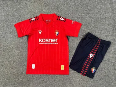 25-26 Osasuna Home Kids Soccer Jerseys