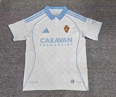 Camisetas de fútbol del Zaragoza para los partidos en casa de las jornadas 25 y 26