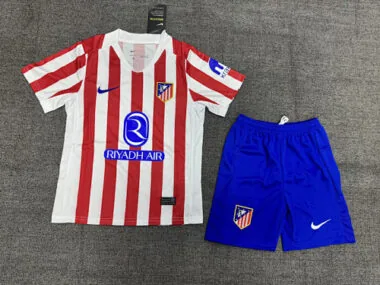 25-26 Atletico Madrid Home Kids Soccer Jerseys