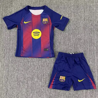 25-26 Barc Home Kids Soccer Jerseys