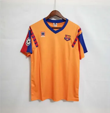 91-92 Barc Away Soccer Jerseys