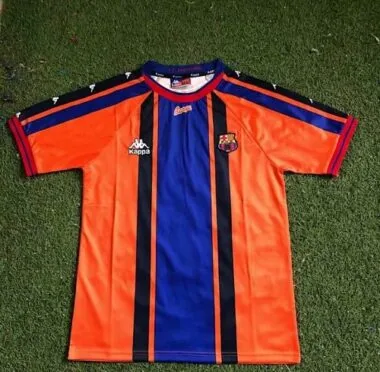 97-98 Barc Away Soccer Jerseys
