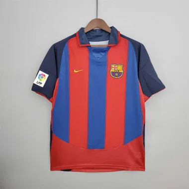 03-04 Barc Home Soccer Jerseys