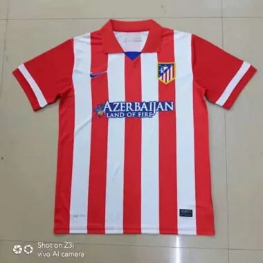 13-14 Atletico Madrid Home Retro Soccer Jerseys