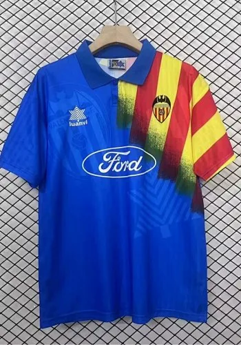 Camisolas de futebol retro da Valência (95-96) para jogos em casa