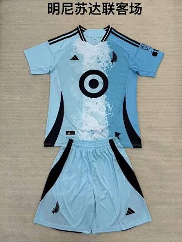 25-26 Minnesota United Away Kids Soccer Jerseys
