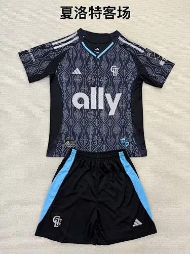 25-26 Charlotte Away Kids Soccer Jerseys