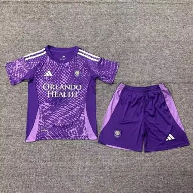 25-26 Orlando City Home Kids Soccer Jerseys