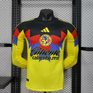 25-26 Club America Home Long Sleeve Soccer Jerseys