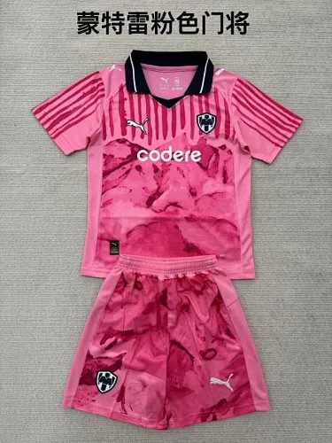25-26 Monterrey Goalkeeper Kids Soccer Jerseys