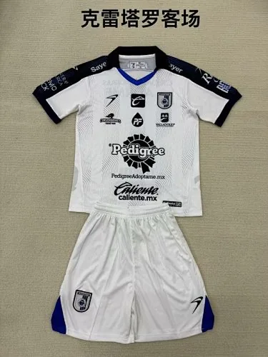 25-26 Queretaro Away Kids Soccer Jerseys