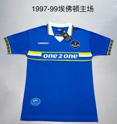 1997/99 Everton Home Retro Soccer Jerseys