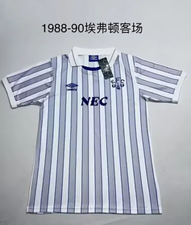 1988/90 Everton Away Retro Soccer Jerseys