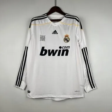09/10 Real Madrid Home Long Sleeves Soccer Jerseys