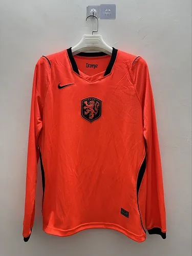 26-27 Netherlands Home Long Sleeve Soccer Jerseys