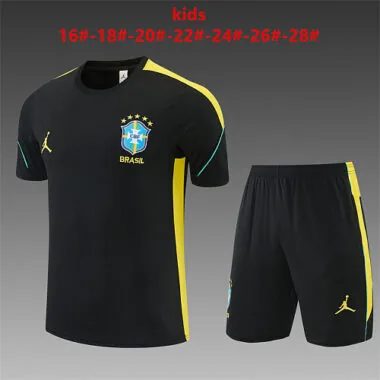 2026 Brasilien Kinder-Fußballtrainingsanzug