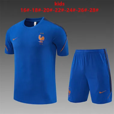 2026 Frankreich Kinder-Fußballtrainingsanzug
