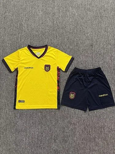 26-27 Ecuador Home Kids Soccer Jerseys