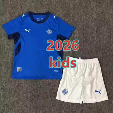 2026 Lceland Home Kids Soccer Jerseys