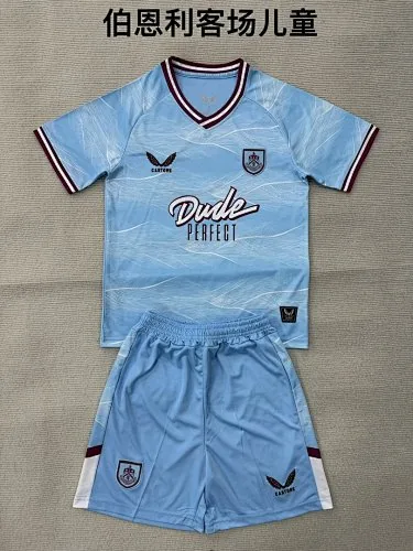 25-26 Burnley Away Kids Soccer Jerseys