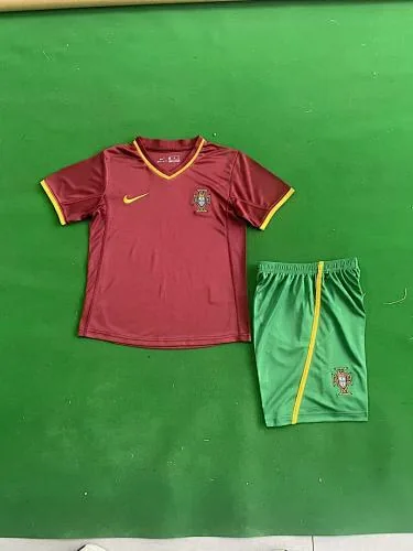 2006 Portugal Home Kids Soccer Jerseys