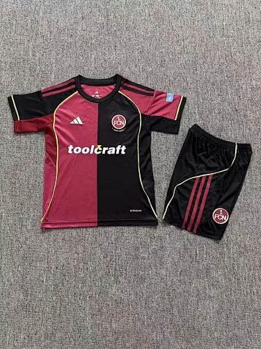 25-26 Nur emberg Home Kids Soccer Jerseys