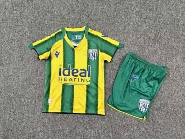 25-26 West Bromwich Away Kids Soccer Jerseys