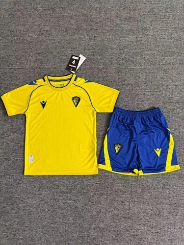 25-26 Cadiz Home Kids Soccer Jerseys