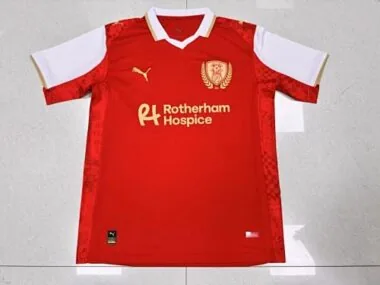 25-26 Rotherham United Home Soccer Jerseys