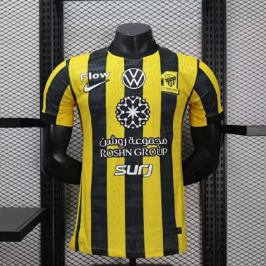 25-26 Al-Ittihad Home Player Version Soccer Jerseys