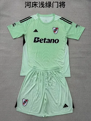 25-26 River Plate Goalkeeper Kids Soccer Jerseys