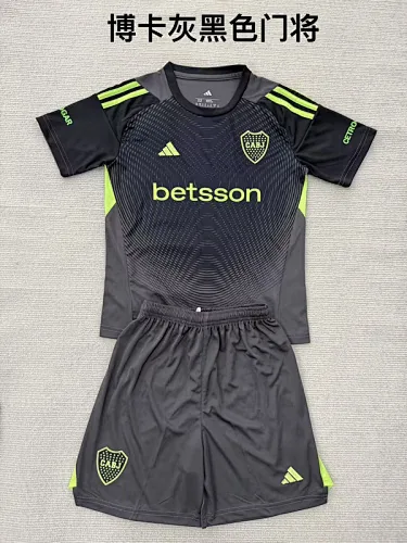25-26 Boca Juniors Goalkeeper Kids Soccer Jerseys