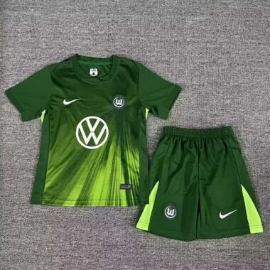 25-26 Wolfsburg Home Kids Soccer Jerseys