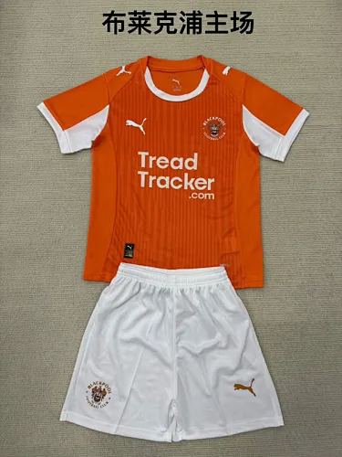 25-26 Blackpool Home Kids Soccer Jerseys