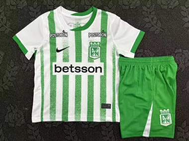 25-26 Atletico Nacional Home Kids Soccer Jerseys