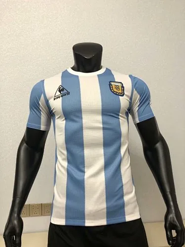 1986 Argentina Home Player Version Soccer Jerseys