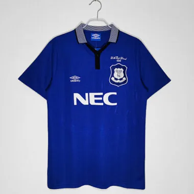 1995 Everton Home FA Cup Final Retro Soccer Jerseys