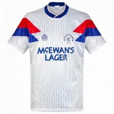90/92 Rangers Away Retro Soccer Jerseys