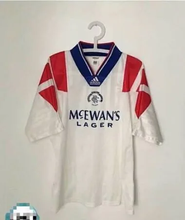 92/93 Rangers Away Retro Soccer Jerseys