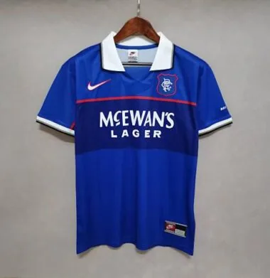 97/99 Rangers Home Retro Soccer Jerseys