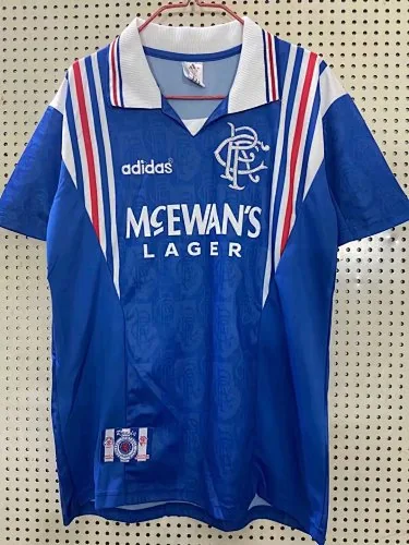 96/97 Rangers Home Retro Soccer Jerseys