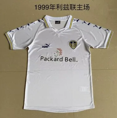 98/00 Leeds United Home Retro Soccer Jerseys