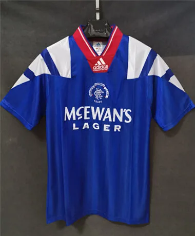 92/94 Rangers Home Retro Soccer Jerseys